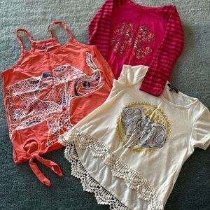 Lucky Brand Lot of 3 shirts. In perfect condition.